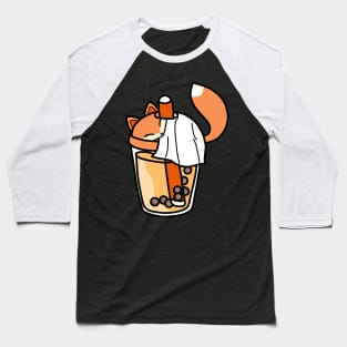 Milk Tea Fox Tee Baseball T-Shirt